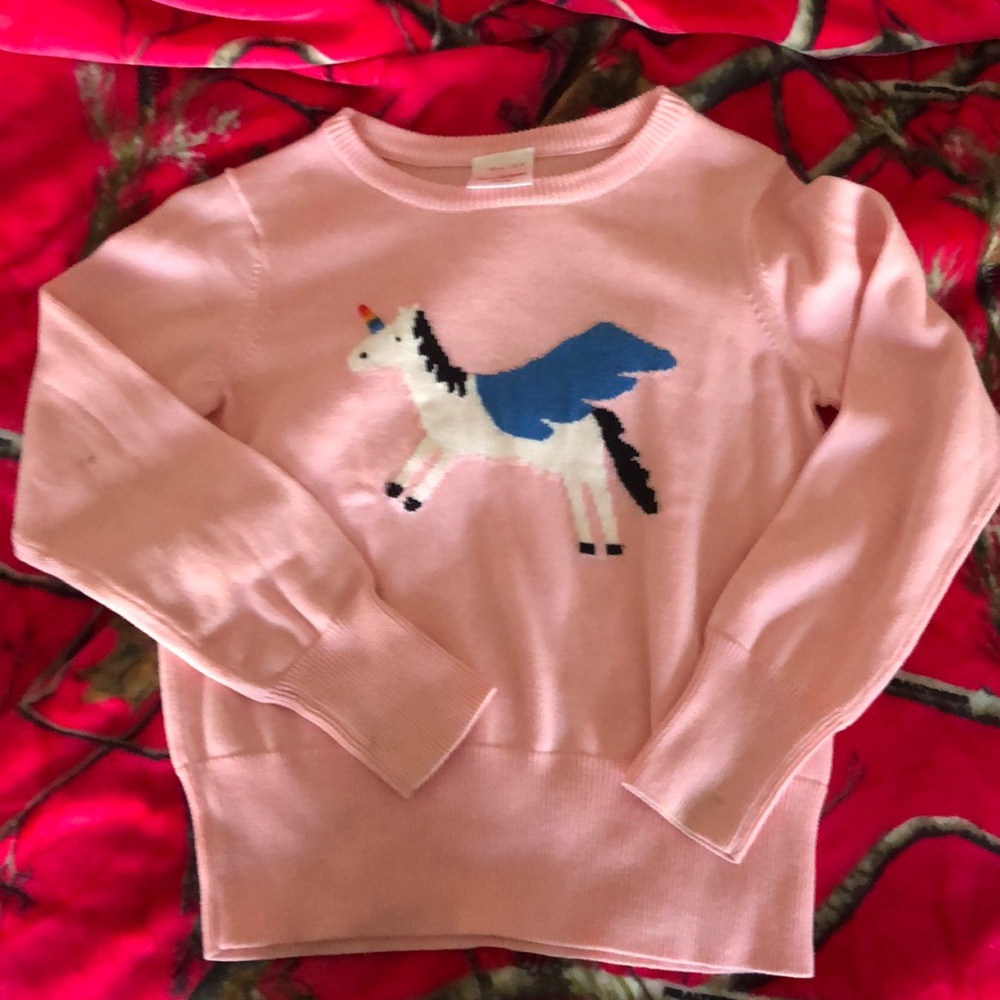 Hanna Andersson Unicorn Sweater-Pink